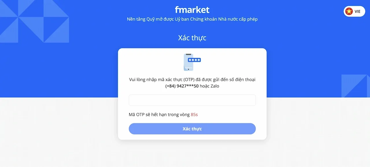 Đăng ký tài khoản Fmarket miễn phí – nhận thưởng ngay 50.000đ