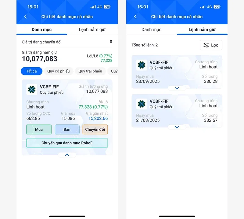 Chứng chỉ quỹ nào mình đã chọn để đầu tư?